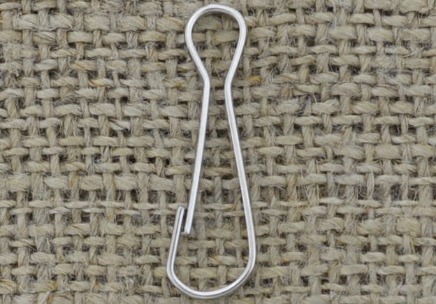 {31508} Duże zapięcie sprężyna w kolorze srebrnym 23mm