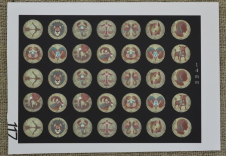 [72167] Tło pod kaboszony mix 14mm 35szt nr. 117