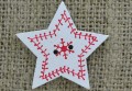 [ś07393] Guzik drewniany ozdobny płatek śniegu