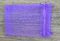 1060273 Woreczek z organzy 9*7cm fioletowy 3szt