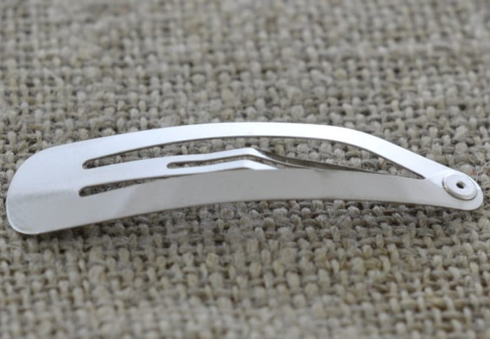 50519 Klasyczna spinka do włosów w kolorze srebrnym 44mm