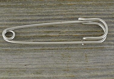 50204 Agrafka klasyczna 64mm w kolorze srebra 