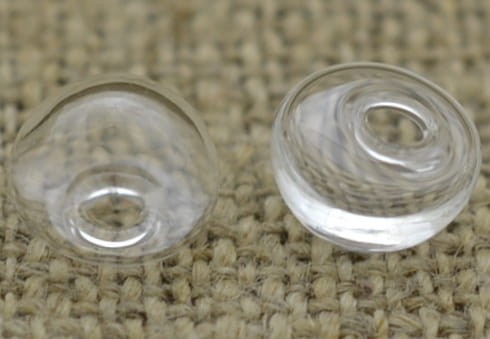 [614110] Forma szklana klosz 10mm z otworem 3mm