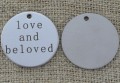 Zawieszka moneta "love and beloved" stal nierdzewna