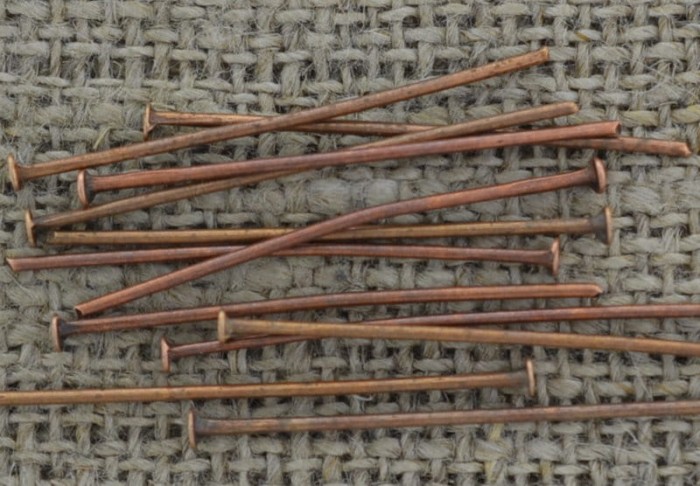 [-0903] Szpilki biżuteryjne miedziane 30mm 120szt