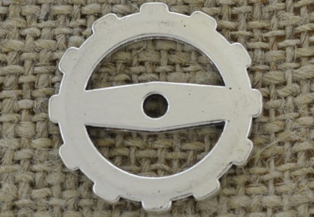[312202] Element ozdobny steampunk tryb kolor srebrny 20mm 2szt