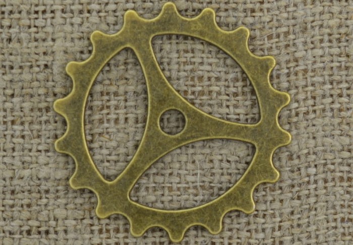 [112123] Element ozdobny steampunk tryb w kolorze brązu 40mm