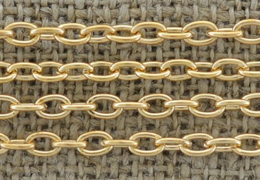 [21124] Łańcuszek anchor 5*3,3mm w kolorze złotym