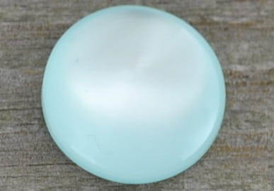 046202 Kaboszon z żywicy okrągły 18mm miętowy 2szt 