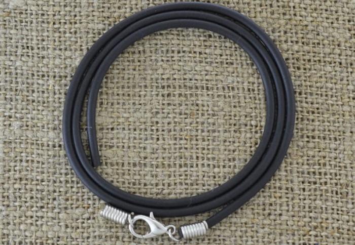 15139 Baza naszyjnika kauczuk czarna