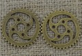 Element ozdobny steampunk tryb kolor brąz 23mm