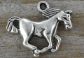 307355 Zawieszka mała konik w kolorze srebra 2szt