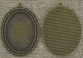 101185 Ozdobna baza medalionu w kolorze brązu na kaboszon 40*30mm