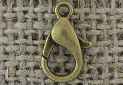 11508 Karabińczyk klasyczny w kolorze brązu 12mm