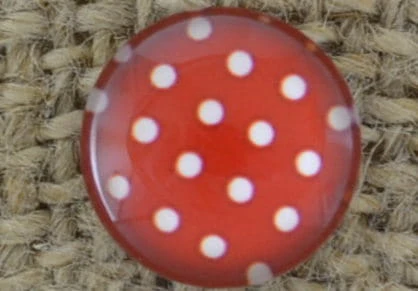 [046236] Kaboszon szklany z obrazkiem 10mm kropki