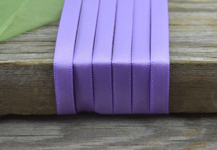 {006641} Wstążka satynowa 6mm wrzosowa 5m