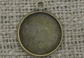 10165 Klasyczna baza medalionu w kolorze brązu na kaboszon 16mm