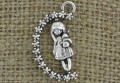  [307271] Zawieszka obrotowa dziewczynka kolor srebrny