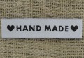  [05503] Metki do wszywania "HAND MADE" serce