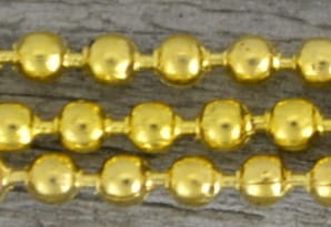  21117 Łańcuszek kulkowy 1,5mm w kolorze złotym