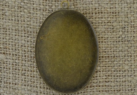 [10149] Baza medalionu brąz na kaboszon 40*30mm