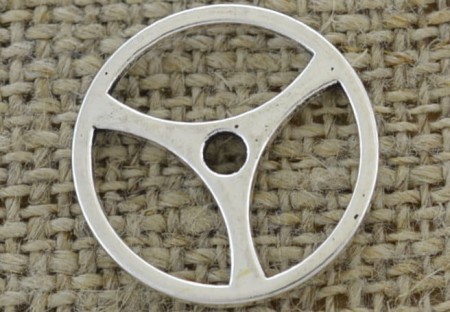 [312204] Element ozdobny steampunk tryb kolor srebrny 19mm 2szt