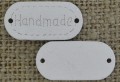  [87306] Łącznik drewniany biały "Handmade"