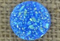 [046285] Kaboszon brokatowy druzy niebieski 12mm