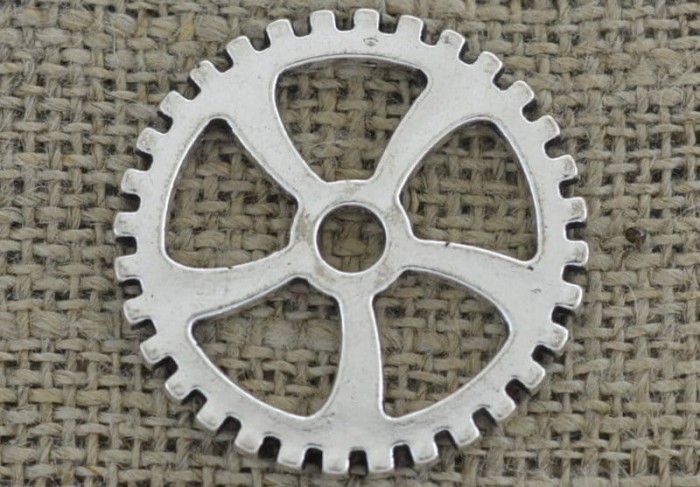 [312189] Element ozdobny tryb w kolorze srebrnym 30mm