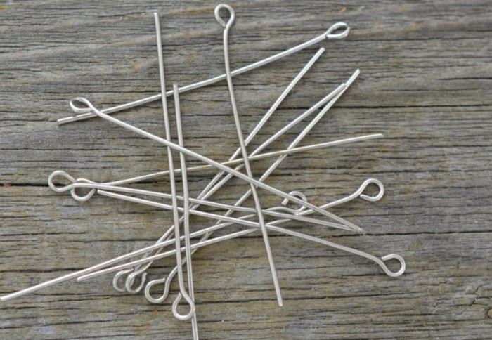 [30909] Haczyki biżuteryjne srebrne 45mm 50szt