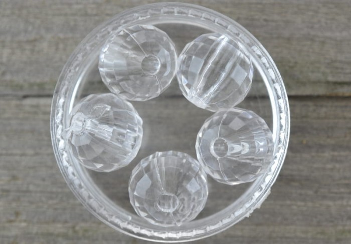 90156 Koralik fasetowany oponka 10mm przezroczysty 8szt 