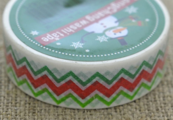  [ś07356] Taśma papierowa samoprzylepna washi tape biała zygzaki 10m