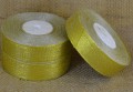 [8b25041] Wstążka brokatowa 25mm 32mb złota