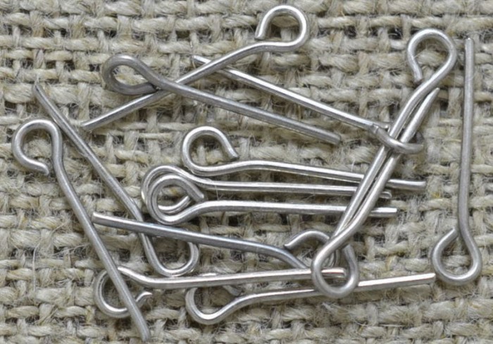 [30913] Haczyki biżuteryjne srebrne 15mm 120 szt