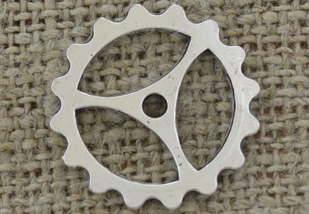 [312215] Element ozdobny steampunk tryb kolor srebrny 22mm 2szt