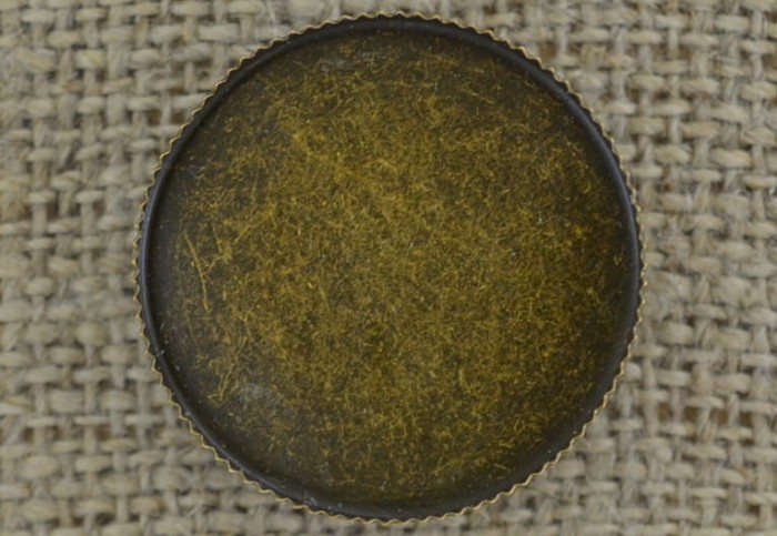 [10241] Baza broszki kolor brąz na kaboszon 25mm