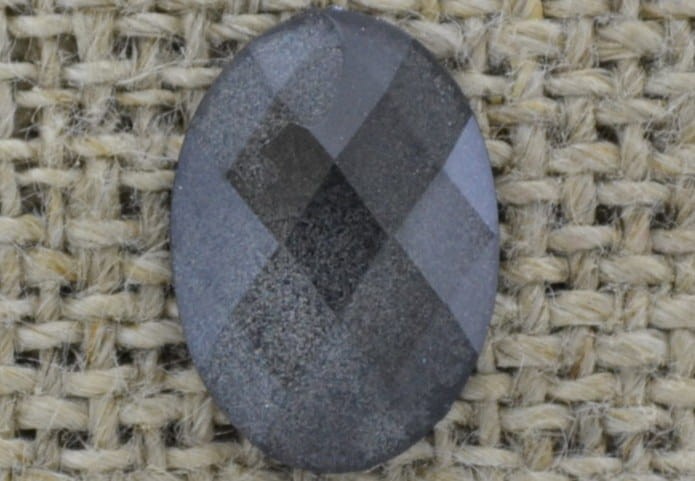 [046315] Kaboszon akrylowy fasetowany perłowy 14*10mm