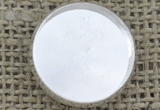 [11902] Baza guzika na kaboszon 16mm w kolorze srebnym