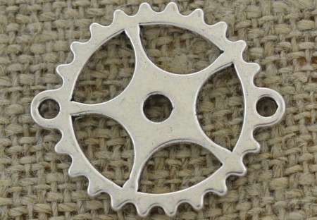 [312233]Element ozdobny łącznik steampunk tryb kolor srebrny 25mm
