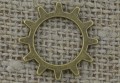 Element ozdobny steampunk tryb kolor brąz 20mm