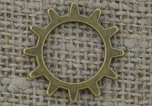 Element ozdobny steampunk tryb kolor brąz 20mm