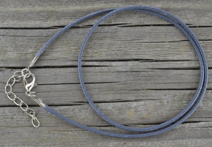 15106 Baza naszyjnika imktacja skóry szara