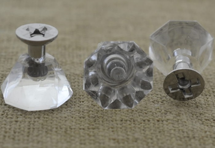 [k0720] Uchwyt ozdobny przeźroczysty 19*19mm