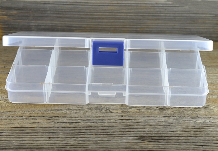 60406 Organizer plastikowy prostokątny 170*100mm