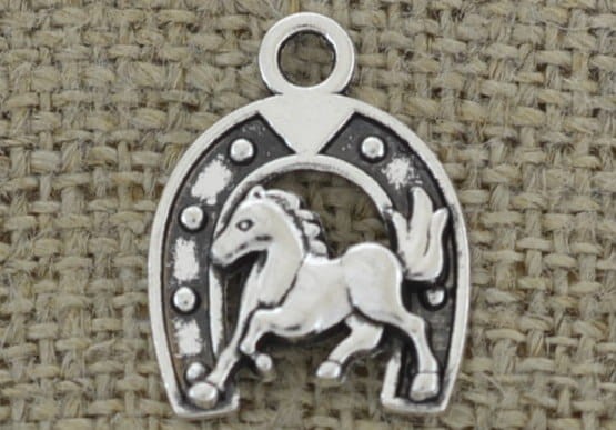 [307482] Zawieszka podkowa kolor srebrny