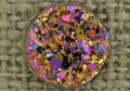  [046402] Kaboszon brokatowy druzy kolorowy 12mm