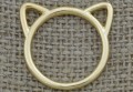 Element ozdobny obwódka głowy kota kolor złoty