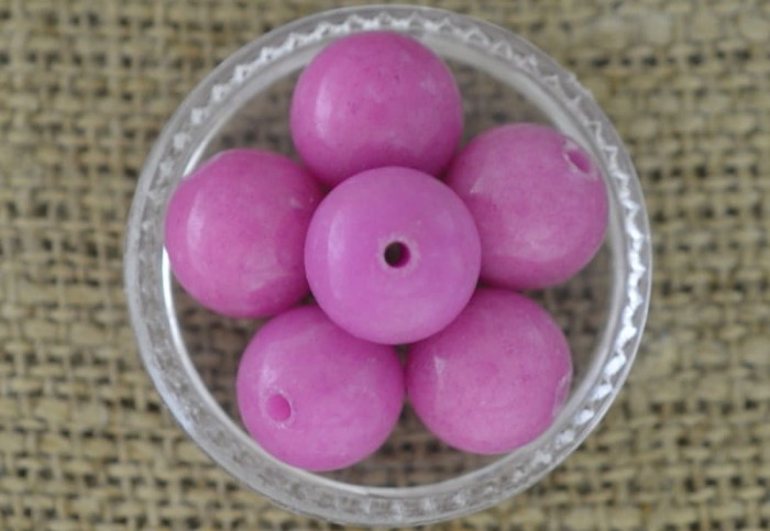  240533 Kamień naturalny jadeit 10mm wrzosowy 2szt 