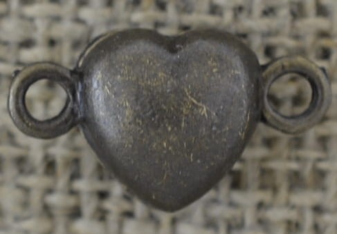 {11511} Zapięcie magnetyczne serce w kolorze brązu