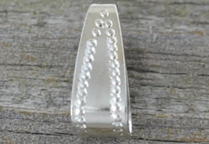 57101 Krawatka klasyczna 11mm w kolorze srebra 10szt 